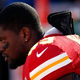 Jovan Belcher of the Kansas City Chiefs watches from the sidelines during his final game against the Denver Broncos at Arrowhead Stadium on Nov. 25, 2012, in Kansas City, Mo.
Jamie Squire/Getty Images